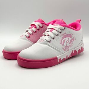 Heelys Pro 20 Drips Sneakers with Rollers White and Pink - Big Kids Size US 3 /